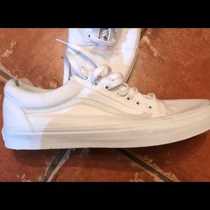 Men’s White Vans Shoes - Size 12 - Like New